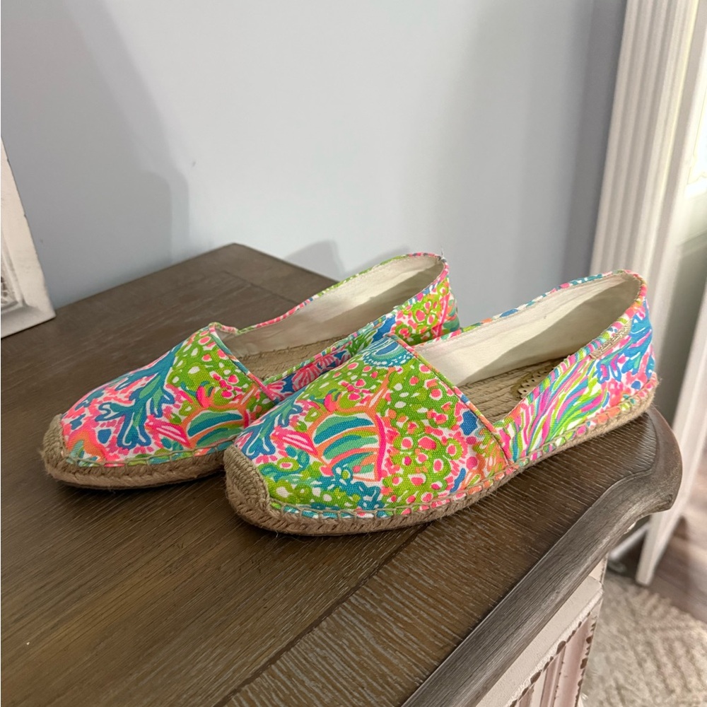 Lilly Pulitzer Espadrille Flats Size 10